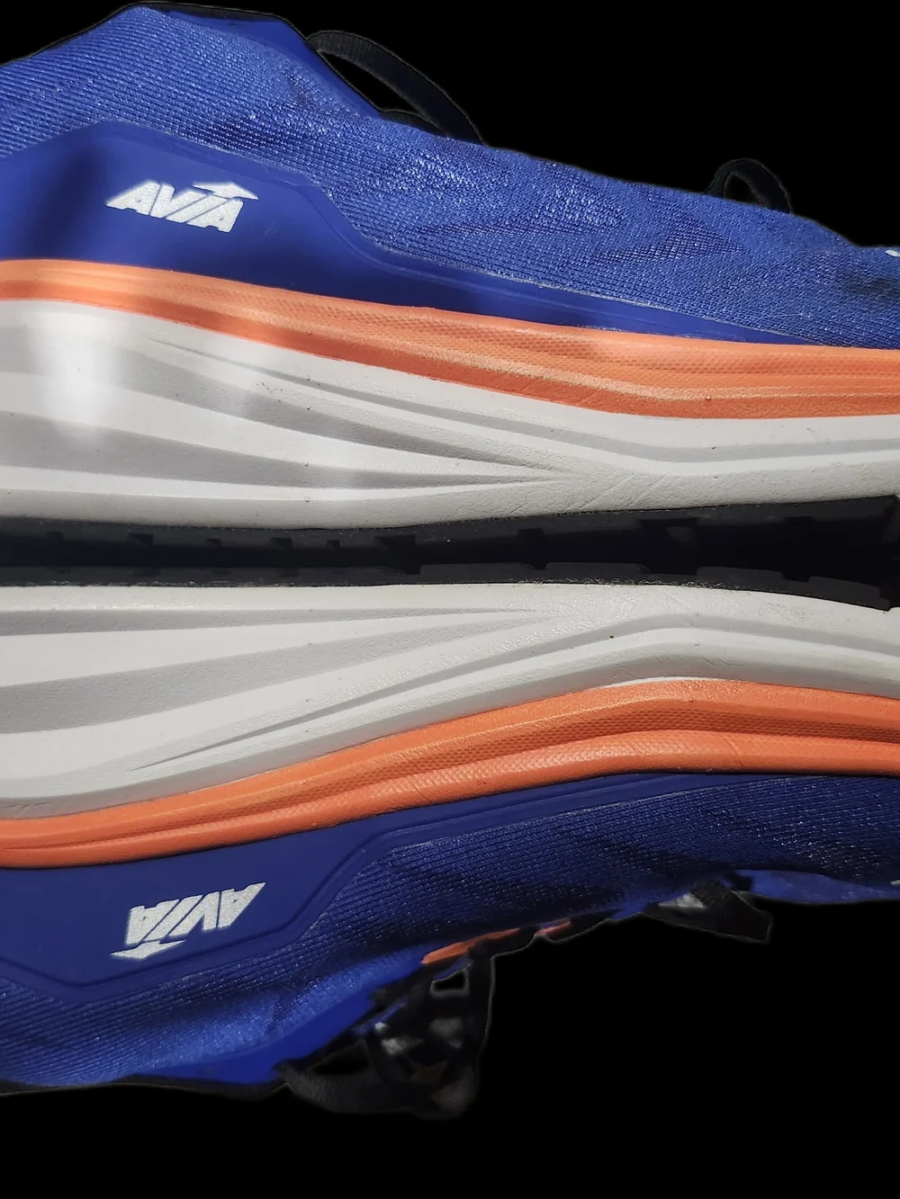 Avia Men's Blue Athletic Shoes with Orange Accents Size 13